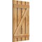 Ekena Millwork Spaced Board-n-Batten Shutters w/Z-Bar, Rough Sawn Western Red Cedar, 23W x 39H, PR RBS06Z23X039RWR - alternate 4
